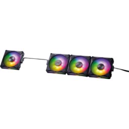 ADATA XPG 48571 - XPG HURRICANE MAG 120, 120 mm, ARGB, PWM, negro, Paquete de 4