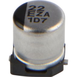 PANASONIC EEHZA 22U 25 - SMD híbrido de polímeros ELKO, 22 microF, 25 V, 5,