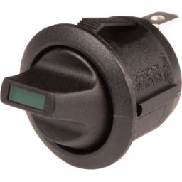 SCI-PARTS WS R13-112 LPLA - Rocker interruptor redondo, 1x ON - OFF, parcialmente. rt