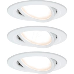 PAULMANN PLM 93485 - Luminaria de encastre LED Nova 3 x 6,5 W, 2700 K, blanco mate