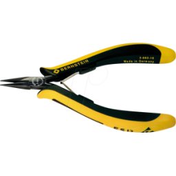 BERNSTEIN BERN 3-683-15 - Alicates de punta de aguja ESD, disipativo, 130 mm, superficies