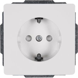 KOPP EL VEN 924129056 - Toma de corriente - simple, VENECIA, blanco puro - 6 unidades