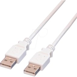 VALUE 11998909 - Cable USB 2.0, conector macho a macho a macho, 0,8 m