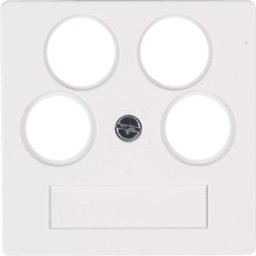 KOPP EL 07 491829003 - Caja de antena para cubierta - cuádruple, HK07 blanco pur