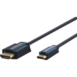 CLICKTRONIC CLICK 44928 - Cable adaptador, USB-C > HDMI, 4K 60Hz, azul, 1,0 m
