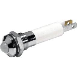 CML TECHNOLOGIES 1908025W - LED de señalización, blanco - ultra brillante, 12 VAC/VDC, Ø8 mm