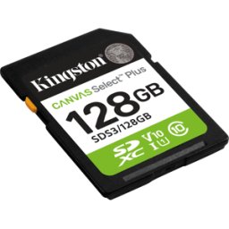 KINGSTON SDS3/128GB - Tarjeta de memoria SDXC de 128 GB, Canvas Select Plus