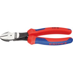 KNIPEX KN 74 02 180 - Alicates de corte diagonal de fuerza, 180 mm, cabeza pulida