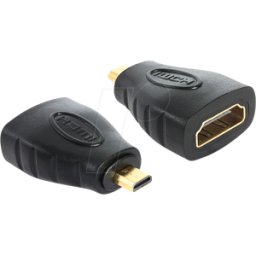 DELOCK 65242 - Adaptador HDMI, conector macho Micro-D a conector hembra A.