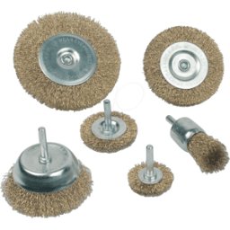 BRÜDER MANNESMANN MAN 43806 - Juego de cepillos de alambre, 6 piezas