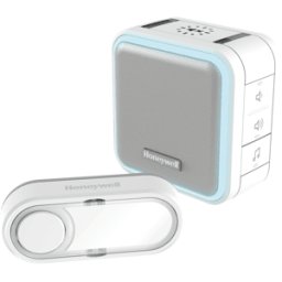 HONEYWELL HOME HONEY DC515S - Gong inalámbrico con luz de flash led y botón de c