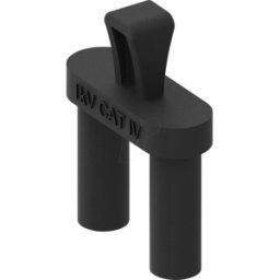 ELECTRO PJP PJP 2019-S-SW - Enchufe de seguridad contra cortocircuitos, negro