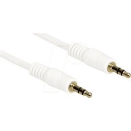 DELOCK 83743 - Cable de audio, conector jack estéreo de 3,5 mm, 0,5 m