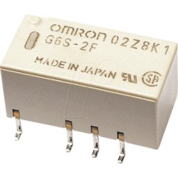 OMRON G6S-2F 12V - Relé subminiatura, SMD, 2x UM, 250V 2a, 12V.