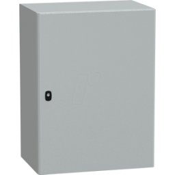 SCHNEIDER ELECTRIC NSYS3D8640P - Carcasa de acero S3D puerta completa con placa de montaje 800 x