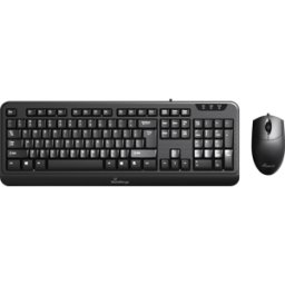 MEDIARANGE MR OS108 - Combinación de teclado y ratón, USB, negro