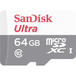 SDSQUNR064GGN3MN - Tarjeta de memoria microSDXC 64 GB, SanDisk Ultra