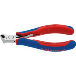 KNIPEX KN 62 12 120 - Alicate de corte oblicuo para electrónica 15°, 120 mm, pu
