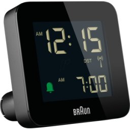 BRAUN BC09-DCF B - Despertador inalámbrico digital negro