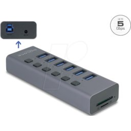 DELOCK 64237 - Estación de acoplamiento / replicador de puerto, USB tipo C, con