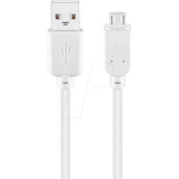 GOOBAY 96194 - Cable de carga y sincronización, USB-a -> micro B, 3,0 m
