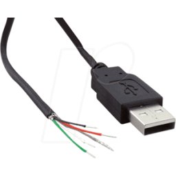 BKL USB-A 10080109 - Conector USB 2.0 A, extremos libres, 1,8 m, ancho de llave
