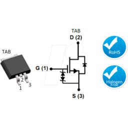 ONSEMI UF3C065040B3 - FET en cascada de SiC, 650V 54A Rdson 0,042R , D2PAK-3L