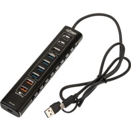 NC-SR-AC-006 - Nitro Concepts UH1, Hub USB híbrido de 10 puertos, USB 3,