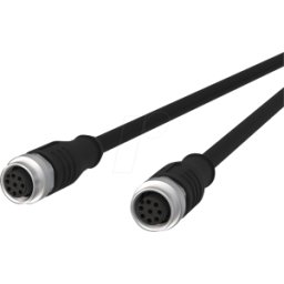 METZ CONNECT MC 142MHA22050 - Cable de sensor, M12, 8 polos, KU > KU, 5 m