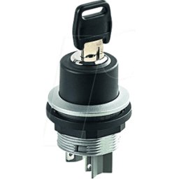 SCHLEGEL SSSA141 - Interruptor accionado por llave - 1 S, plata