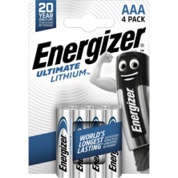 ENERGIZER EN UL 4XAAA - Pila de litio, AAA (Micro), 1250 mAh, paquete de 4