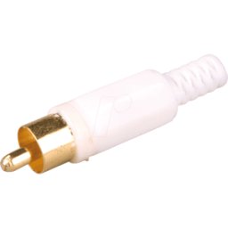 FREI CSPG WS - Conector RCA, codificación de color blanco, hexagonal, co