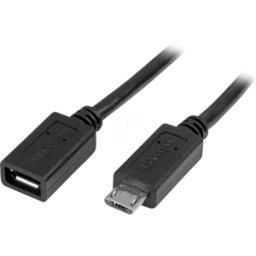 STARTECH.COM ST USBUBEXT50CM - Cable USB 2,0, Micro B St. A Bu., OTG, 50 cm