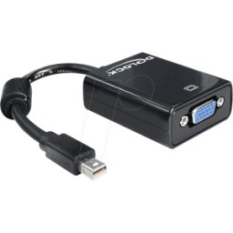 DELOCK 65256 - Adaptador DisplayPort, conector Mini DP a conector VGA
