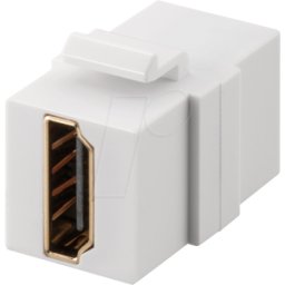 GOOBAY 70812 - Módulo KEYSTONE hdmi-A hembra / hembra, blanco