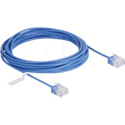 DELOCK 80799 - Cable de red RJ45 Cat.6 UTP Ultra Slim 5 m azul con enchufes cor