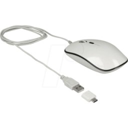 DELOCK 12532 - Ratón (ratón), cable, USB
