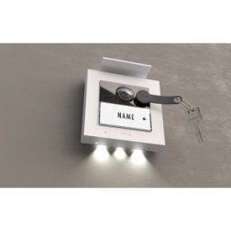 M-E ME VS-21 W - Timbre de vídeo con control de acceso RFID, blanco