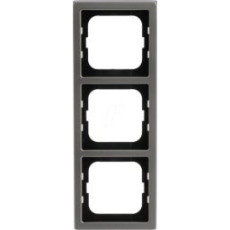 BUSCH-JAEGER BJ 1723-866K - Cubierta marco 3-fold acero inoxidable - acero inoxidable puro