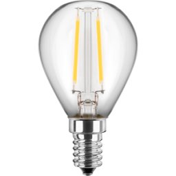 BLULAXA 48654 - Lámpara de filamento LED G45, E14, 1 W, 80 lm, blanco c&a