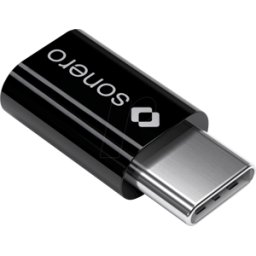 SONERO SON UA111 - Adaptador USB 2,0, conector C > conector Micro-B, negro