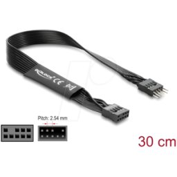 DELOCK 86052 - Cable plano de audio HD, cable de extensión para placa base, con