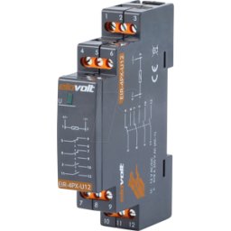 ELOVOLT ELO EIR-4PX-U12 - Installation relay, 2 NO + 2 CO contacts, 4x 8A, 12V AC/DC