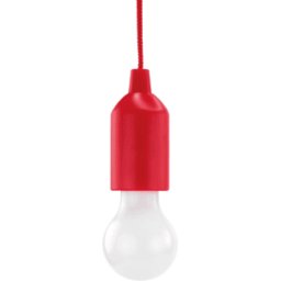 HYCELL ANS 1600-0176 - Luminaria pendular con pila, PL1W, 25 lm, rojo, 3x AAA (Micro)