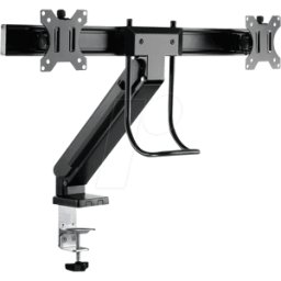 LOGILINK BP0102 - Soporte para monitor, 2 pantallas, montaje en mesa hasta 69 cm (