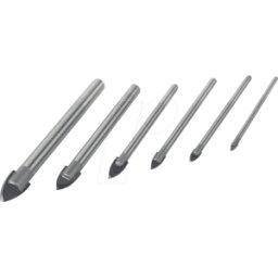 BRÜDER MANNESMANN MAN 54806 - Juego de brocas para cristal, brocas para cristal, 6 piezas