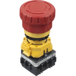 IDEC ID XW1EBV402MFR - Interruptor de parada de emergencia XW, 40 mm, 2 NC