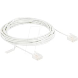 DELOCK 80777 - Cable de red RJ45 Cat.6 UTP Ultra Slim 5 m blanco con enchufes c