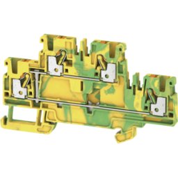 WEIDMÜLLER A2T 2.5 PE - Borne de paso Klippon® Connect, serie a verde / amarillo
