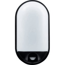 HEITRONIC HEIT 500648 - Luminaria mural, 20 W, 1400 lm, ovalada, con sensor de movimient